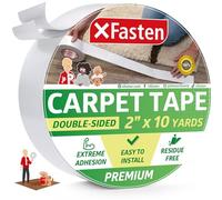 XFasten Double Sided Carpet Tape for Area Rugs and Carpets, Removable and Hardwood Safe, 2 Inches x 10 Yards, Ideal for Area Rugs, Carpet Over Rugs or Delicate Hardwood Floors