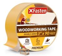 XFasten Double-Sided Woodworking Tape, 3-Inch by 30 Yards - Yellow Removable Woodworker’s Tape for CNC Machines & Woodturning