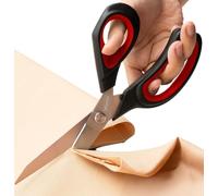 XFasten Heavy-Duty Professional Scissors, 9.5-Inch Ultra-Sharp Dressmaker’s Shears for Fabric Cutting | Sewing Scissors