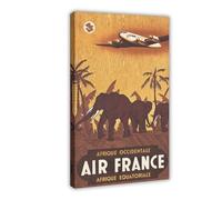 XFATGIA African Retro Travel Poster Canvas Poster Wall Art Decor Print Picture Paintings for Living Room Bedroom Decoration 08x12inch(20x30cm)