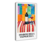 XFATGIA Amarone Della Valpolicella Art Poster Canvas Poster Wall Art Decor Print Picture Paintings for Living Room Bedroom Decoration 08x12inch(20x30cm)