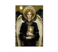 XFATGIA Archangel Uriel Art Poster Canvas Poster Wall Art Decor Print Picture Paintings for Living Room Bedroom Decoration 20x30inch(50x75cm)