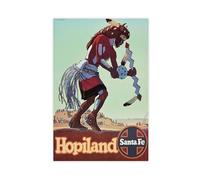 XFATGIA Arizona Hopi Land Retro Travel Poster Canvas Poster Bedroom Decor Landscape Office Room Decor Gift 08x12inch(20x30cm)