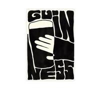 XFATGIA Bauhaus Guinness Printings Canvas Poster Bedroom Decor Landscape Office Room Decor Gift 16x24inch(40x60cm)