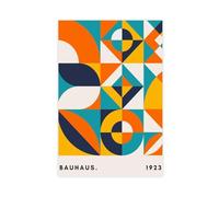 XFATGIA Bauhaus Poster Canvas Poster Wall Art Decor Print Picture Paintings for Living Room Bedroom Decoration 16x24inch(40x60cm)