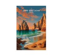 XFATGIA Cabo San Lucas Travel Art Poster Canvas Poster Wall Art Decor Print Picture Paintings for Living Room Bedroom Decoration 16x24inch(40x60cm)
