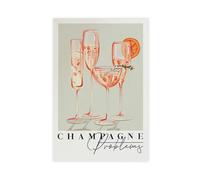 XFATGIA Champagne Problems Art Poster Canvas Poster Wall Art Decor Print Picture Paintings for Living Room Bedroom Decoration 08x12inch(20x30cm)