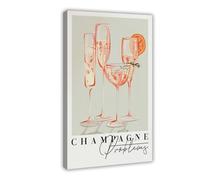 XFATGIA Champagne Problems Art Poster Canvas Poster Wall Art Decor Print Picture Paintings for Living Room Bedroom Decoration 08x12inch(20x30cm)