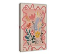 XFATGIA Colored Wildflower Bouquet Print - Flower Market Poster Canvas Poster Wall Art Decor Print Picture Paintings for Living Room Bedroom Decoration 24x36inch(60x90cm)