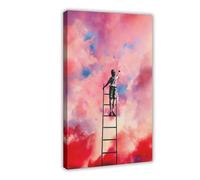 XFATGIA Colorful Surreal Poster Canvas Poster Bedroom Decor Landscape Office Room Decor Gift 16x24inch(40x60cm)