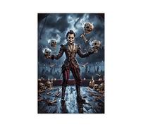 XFATGIA Gothic Circus Witch Art Poster Canvas Poster Wall Art Decor Print Picture Paintings for Living Room Bedroom Decoration 16x24inch(40x60cm)