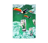 XFATGIA Guinness Toucan Poster Canvas Poster Wall Art Decor Print Picture Paintings for Living Room Bedroom Decoration 12x18inch(30x45cm)