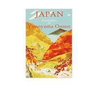 XFATGIA Japanese Onsen Retro Travel Poster Canvas Poster Wall Art Decor Print Picture Paintings for Living Room Bedroom Decoration 20x30inch(50x75cm)