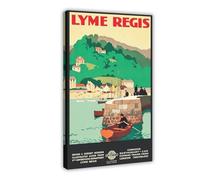 XFATGIA Lem Riggs Retro Travel Poster Canvas Poster Bedroom Decor Landscape Office Room Decor Gift 20x30inch(50x75cm)