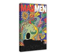 XFATGIA Mad Men Poster Canvas Poster Bedroom Decor Landscape Office Room Decor Gift 12x18inch(30x45cm)