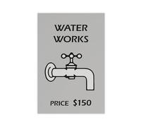 XFATGIA Mansion Water Plant Poster Wall Art Printing Home Decoration Canvas Poster Wall Art Decor Print Picture Paintings for Living Room Bedroom Decoration 16x24inch(40x60cm)