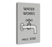 XFATGIA Mansion Water Plant Poster Wall Art Printing Home Decoration Canvas Poster Wall Art Decor Print Picture Paintings for Living Room Bedroom Decoration 12x18inch(30x45cm)