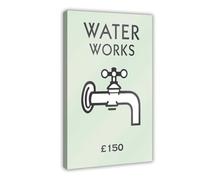 XFATGIA Midas Water Factory Poster Canvas Poster Bedroom Decor Landscape Office Room Decor Gift 08x12inch(20x30cm)