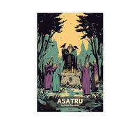 XFATGIA Norwegian Pagan Ritual Poster Canvas Poster Wall Art Decor Print Picture Paintings for Living Room Bedroom Decoration 16x24inch(40x60cm)