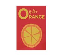 XFATGIA Orange Food Gift Art Canvas Poster Wall Art Decor Print Picture Paintings for Living Room Bedroom Decoration 08x12inch(20x30cm)