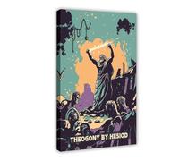 XFATGIA Poster for Hesiod's Theogony Canvas Poster Bedroom Decor Landscape Office Room Decor Gift 24x36inch(60x90cm)