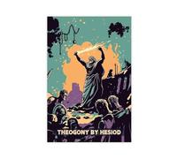 XFATGIA Poster for Hesiod's Theogony Canvas Poster Wall Art Decor Print Picture Paintings for Living Room Bedroom Decoration 08x12inch(20x30cm)