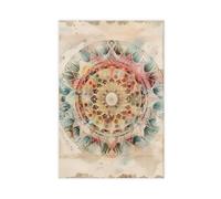 XFATGIA Sacred Geometry Pattern Poster Canvas Poster Wall Art Decor Print Picture Paintings for Living Room Bedroom Decoration 16x24inch(40x60cm)