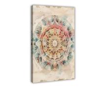 XFATGIA Sacred Geometry Pattern Poster Canvas Poster Wall Art Decor Print Picture Paintings for Living Room Bedroom Decoration 20x30inch(50x75cm)