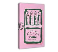 XFATGIA Sardine Art Print Canvas Poster Bedroom Decor Landscape Office Room Decor Gift 16x24inch(40x60cm)