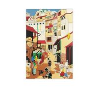 XFATGIA Shimla Indian Retro Travel Poster Canvas Poster Bedroom Decor Landscape Office Room Decor Gift 08x12inch(20x30cm)