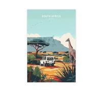 XFATGIA South Africa Travel Wall Sticker Canvas Poster Wall Art Decor Print Picture Paintings for Living Room Bedroom Decoration 08x12inch(20x30cm)