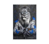 XFATGIA The Lion And The Butterfly Poster Canvas Poster Bedroom Decor Landscape Office Room Decor Gift 16x24inch(40x60cm)