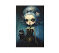 XFATGIA Vespers Gothic Art Poster Canvas Poster Wall Art Decor Print Picture Paintings for Living Room Bedroom Decoration 12x18inch(30x45cm)