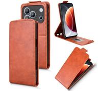 XFDSFDL® Protective Cover for Blackview Wave 7C (6.56 Inch) Vertical PU Leather Up and Down Open Case with Stand Wallet Phone Shell Holster Brown