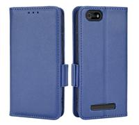 XFDSFDL® Protective Cover for Cloud Mobile Stratus C5 / C5 Elite PU Leather Flip Case Litchi Pattern with Stand Shell Magnetic Side Buckle Wallet Holster Dark Blue