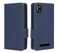 XFDSFDL® Protective Cover for Cloud Mobile Stratus C7 PU Leather Flip Case Litchi Pattern with Stand Shell Magnetic Side Buckle Wallet Holster Dark Blue
