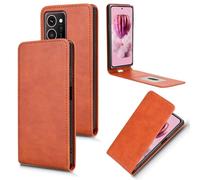 XFDSFDL® Protective Cover for HMD Skyline TA-1600 (6.55 Inch) Vertical PU Leather Up and Down Open Case with Stand Wallet Phone Shell Holster Brown