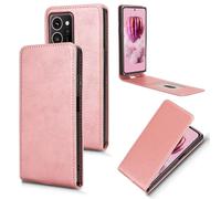 XFDSFDL® Protective Cover for HMD Skyline TA-1600 (6.55 Inch) Vertical PU Leather Up and Down Open Case with Stand Wallet Phone Shell Holster Rose Gold