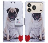 XFDSFDL® Protective Cover for Honor 600/600 Pro VKJ-NX9 (6.57 Inch) PU Leather Flip Case Dog Pattern with Built Stand Magnetic Closure Wallet Phone Shell Holster 04