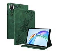 XFDSFDL® Protective Cover for Honor Pad X7 (8.7 Inch) PU Leather Flip Case Big Butterfly Pattern with Built Stand Holster Wallet Shell Green