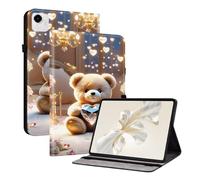 XFDSFDL® Protective Cover for Honor Pad X9a ELN2-W29 (11.5 Inch) PU Leather Case Book Style Diamond Bear Pattern with Stand Shell Wallet Holster 06