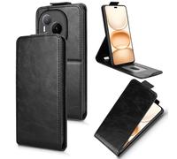 XFDSFDL® Protective Cover for Honor Power DVD-AN00 (6.78 Inch) Vertical PU Leather Up and Down Open Case with Stand Wallet Phone Shell Holster Black