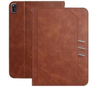 XFDSFDL® Protective Cover for Huawei MatePad 10.4 BAH3-W09/AL00/L09/W59 (10.4 Inch) PU Leather Case Lanyard Wallet with Stand Card Slots Holster Portability Device Shell Coffee
