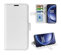 XFDSFDL® Protective Cover for OnePlus 15 PLK110 (6.78 Inch) Book Stlye PU Leather Left and Right Open Case with Magnetic Closure Wallet Phone Shell Holster White