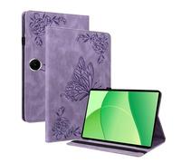 XFDSFDL® Protective Cover for Oppo Pad SE OPD2417 (11 Inch) PU Leather Flip Case Big Butterfly Pattern with Built Stand Holster Wallet Shell Purple