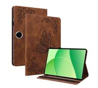 XFDSFDL® Protective Cover for Oppo Pad SE OPD2417 (11 Inch) PU Leather Flip Case Big Butterfly Pattern with Built Stand Holster Wallet Shell Brown