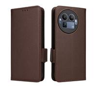 XFDSFDL® Protective Cover for Realme GT 8 Pro RMX5210 (6.79 Inch) PU Leather Flip Case Litchi Pattern with Stand Shell Magnetic Side Buckle Wallet Holster Coffee