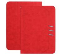 XFDSFDL® Protective Cover for Samsung Galaxy Tab Active 5 SM-X306 (8.0 Inch) PU Leather Case Lanyard Wallet with Stand Card Slots Holster Portability Device Shell Red