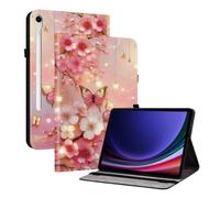 XFDSFDL® Protective Cover for Samsung Galaxy Tab S10 Lite SM-X400/X406 (10.9 Inch) PU Leather Case Book Style Lantern Butterfly Pattern with Stand Shell Wallet Holster 05