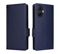 XFDSFDL® Protective Cover for TCL K70 5G T523H (6.75 Inch) PU Leather Flip Case Litchi Pattern with Stand Shell Magnetic Side Buckle Wallet Holster Dark Blue